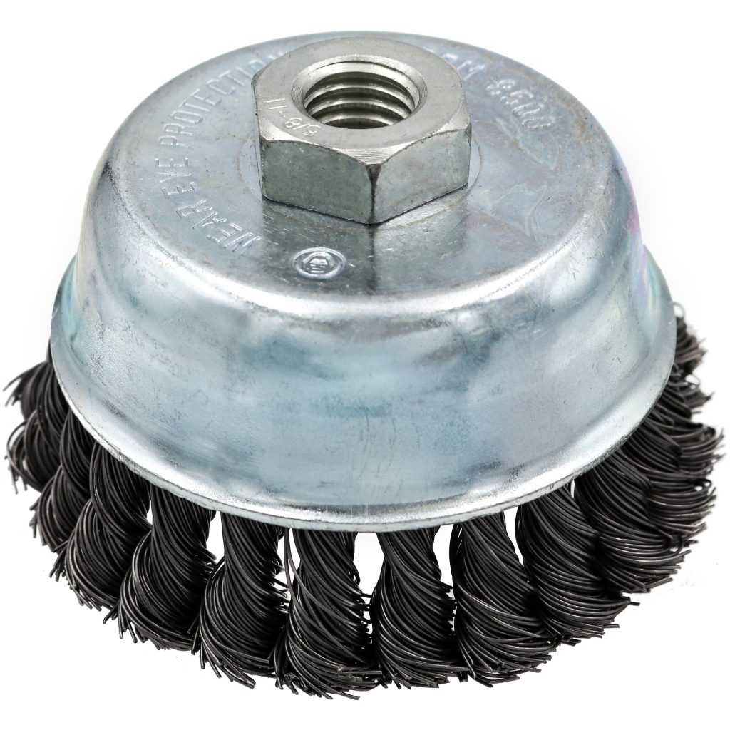 Single Row Knotted Cup Brush Steel Wire Shark Industries