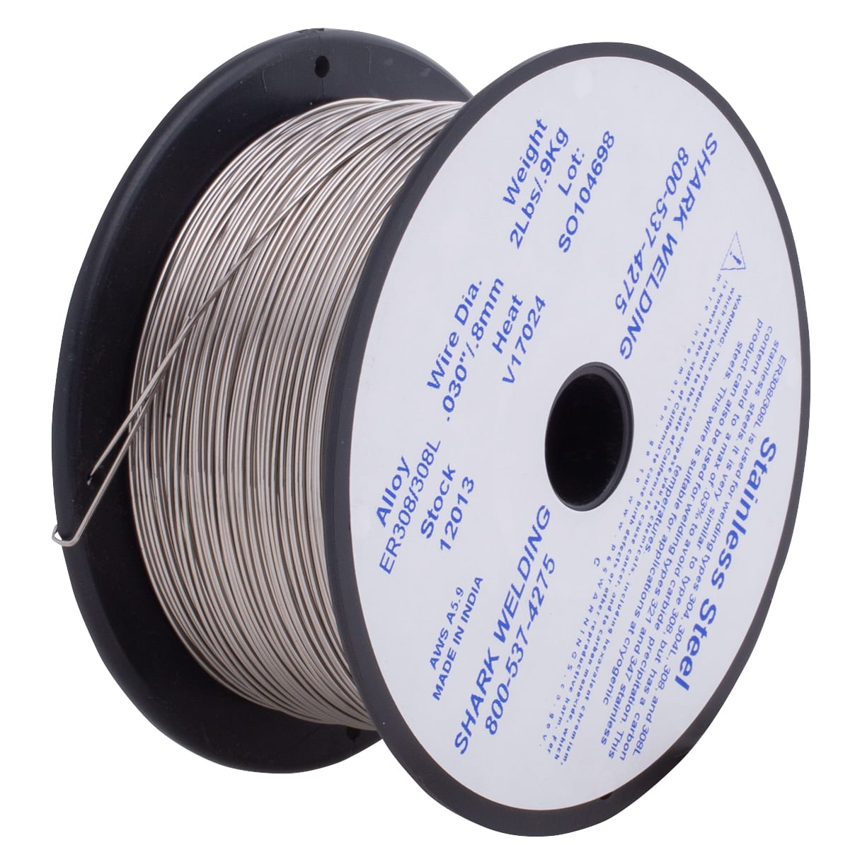 WeldingCity ER308L Stainless Steel MIG Wire – .030 Diameter – 2lb Spool (2-Pack)