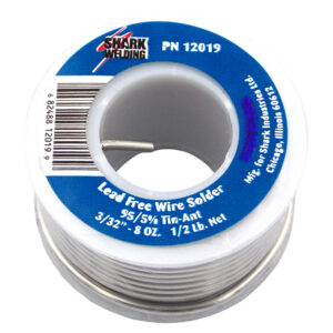 Lead Free Wire Solder- 95/5% Tin Antimony alloy; lead free -3/32" 1/2 lb.
