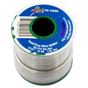 Lead Free Wire Solder- 95/5% Tin Antimony alloy; lead free -3/32" 1 lb.