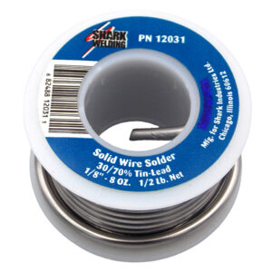 Solid Wire Solder  1/8" 30/70% Tin-Lead 1/2 lb.
