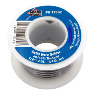 Solid Wire Solder. 1/8" 40/60% 1/4 lb.