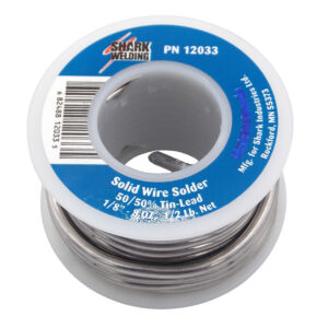 Solid Wire Solder 1/8" 50/50% Tin-Lead 1/2 lb.