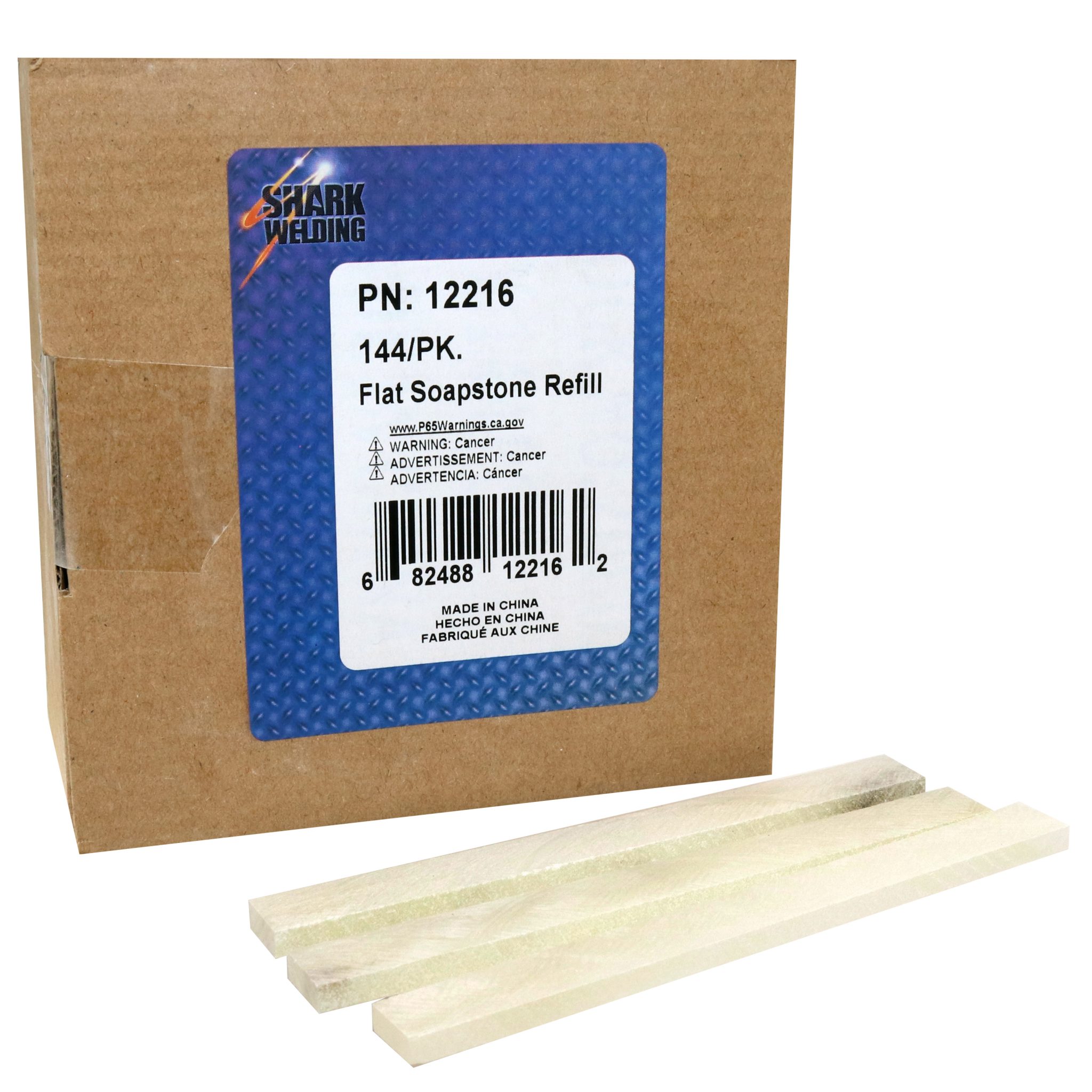 144 PK Flat Soapstone (Bulk) Shark Industries