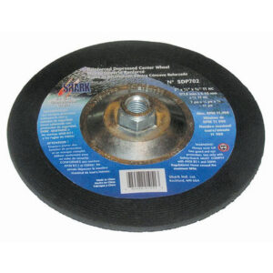 5 PK Depressed Center Type 27 Silicon Carbide Grinding Wheels - Hubless. 4.5" x 1/4" x 7/8" - A24R Grit