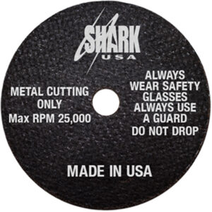10 PK | Cut-Off Wheel - Aluminum Oxide - 3" x 1/16" x 3/8" - 54 Grit - Made in USA
