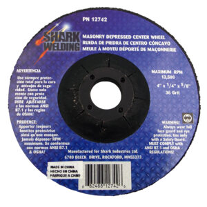 25 PK | Depressed Center Type 27 Grinding Wheels for use on Masonry 4"x 1/4" x 5/8