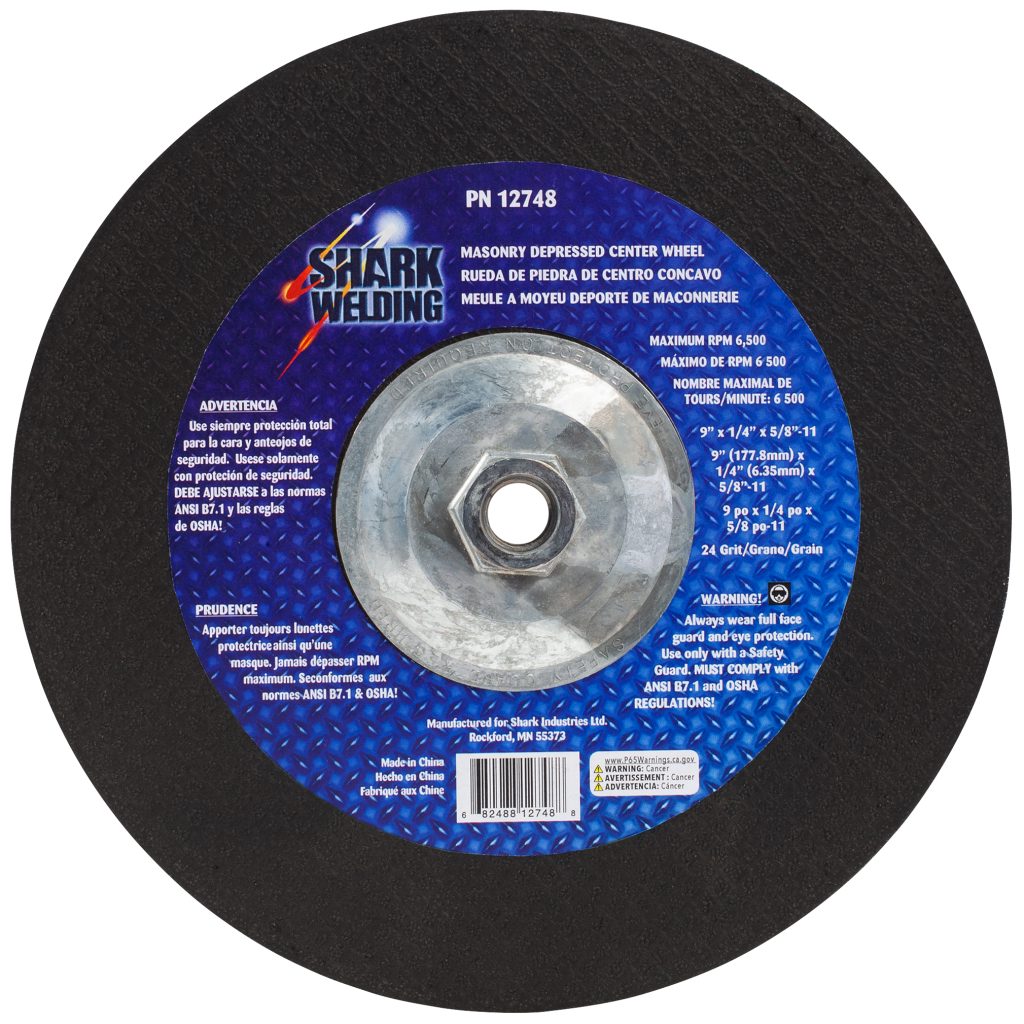25 PK Depressed Center Type 27 Grinding Wheels for use on Masonry 9"x 1/4" x 5/811 Shark