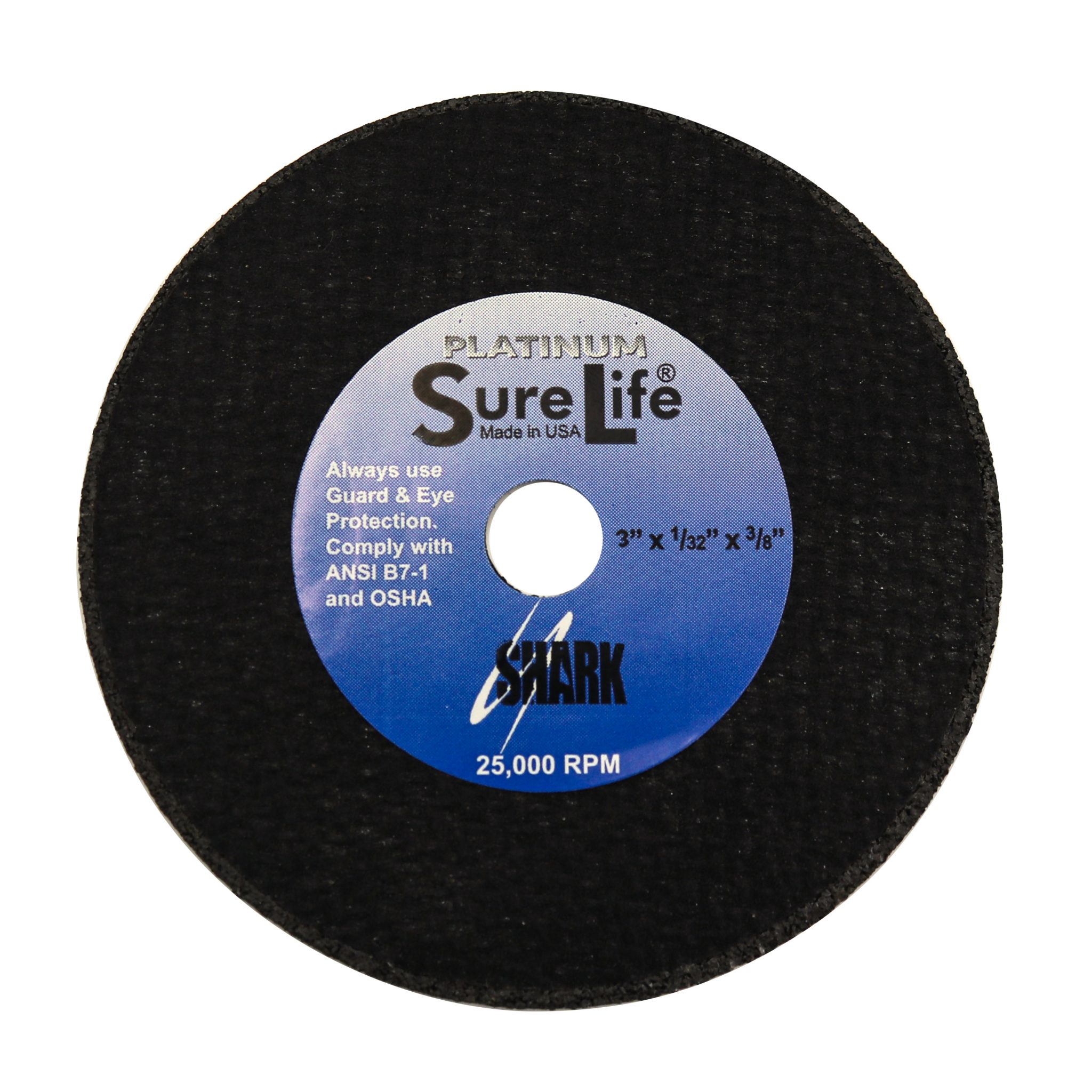 10 PK CutOff Wheel Zirconia (SureLife) 3" x 1/32" x 3/8" 60