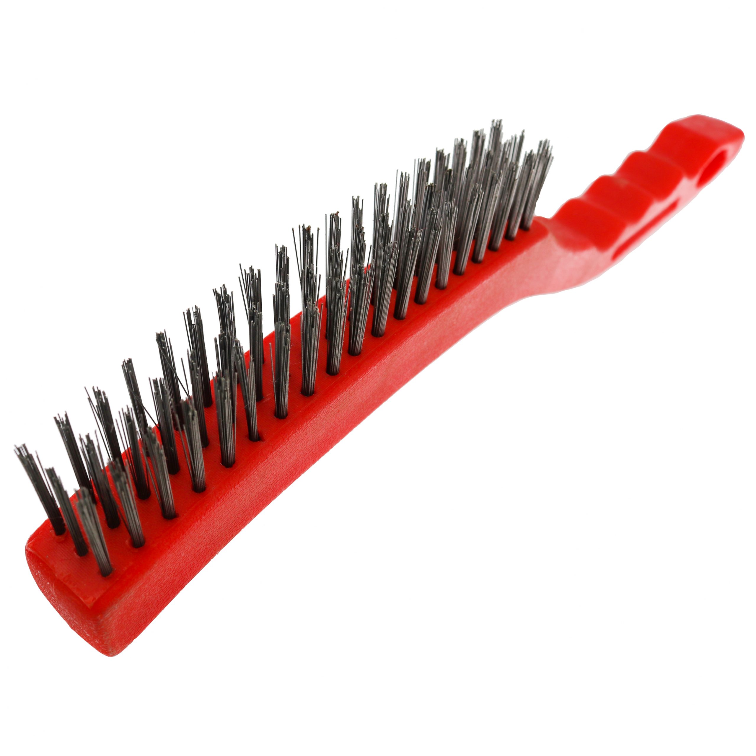 Plastic Handle Carbon Steel Scratch Brush - Shark Industries