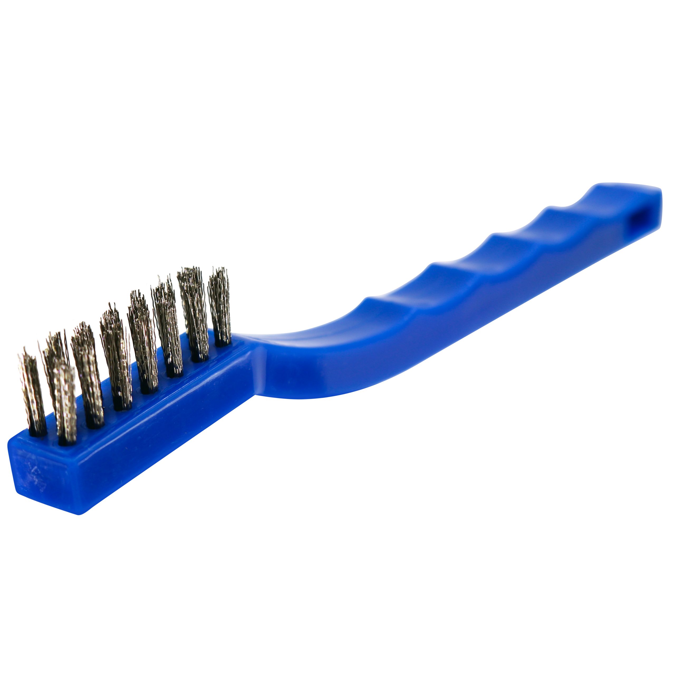 Stainless Steel Small Wire Scratch Brush 7 1/4" Handle. Shark