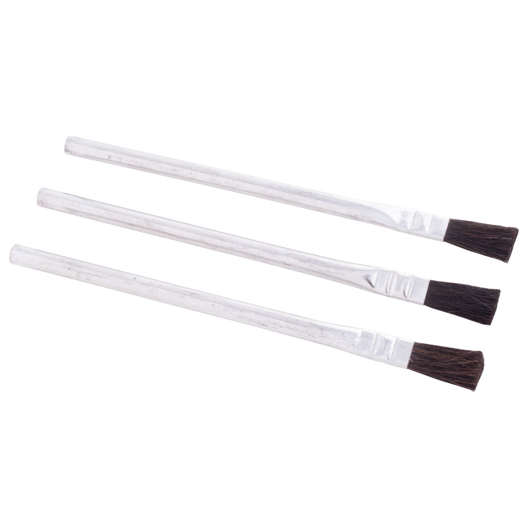 Silverline Flux Brushes (Pack Of 5) - 10mm Metal Tip For Soldering, Plumbing, And More