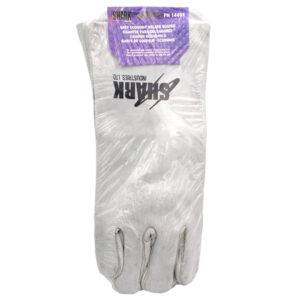 Welding Gloves - Grey Leather, Size Large 15 1/2" length
