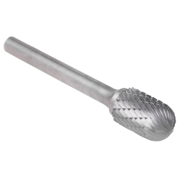 Carbide Bur - Double Cut Ball Nose Cylinder - 1/2