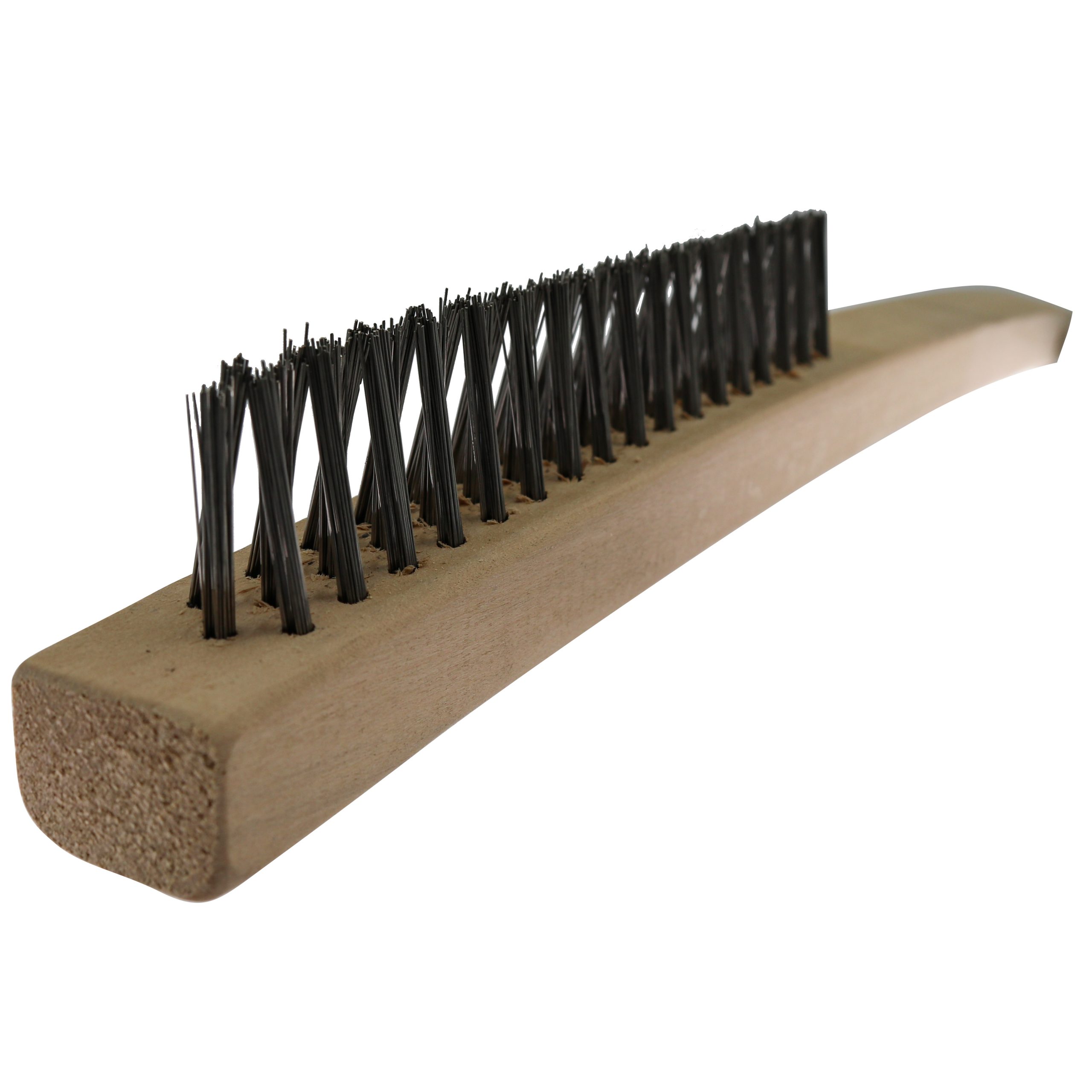 Carbon Scratch Brush Long Handled "V" Shaped Wire Brush 13 1/2