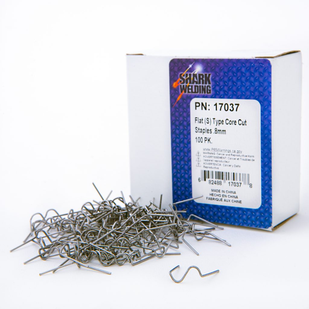100 PK ProTack Plastic Welder Staples Flat S Type Staple Shark