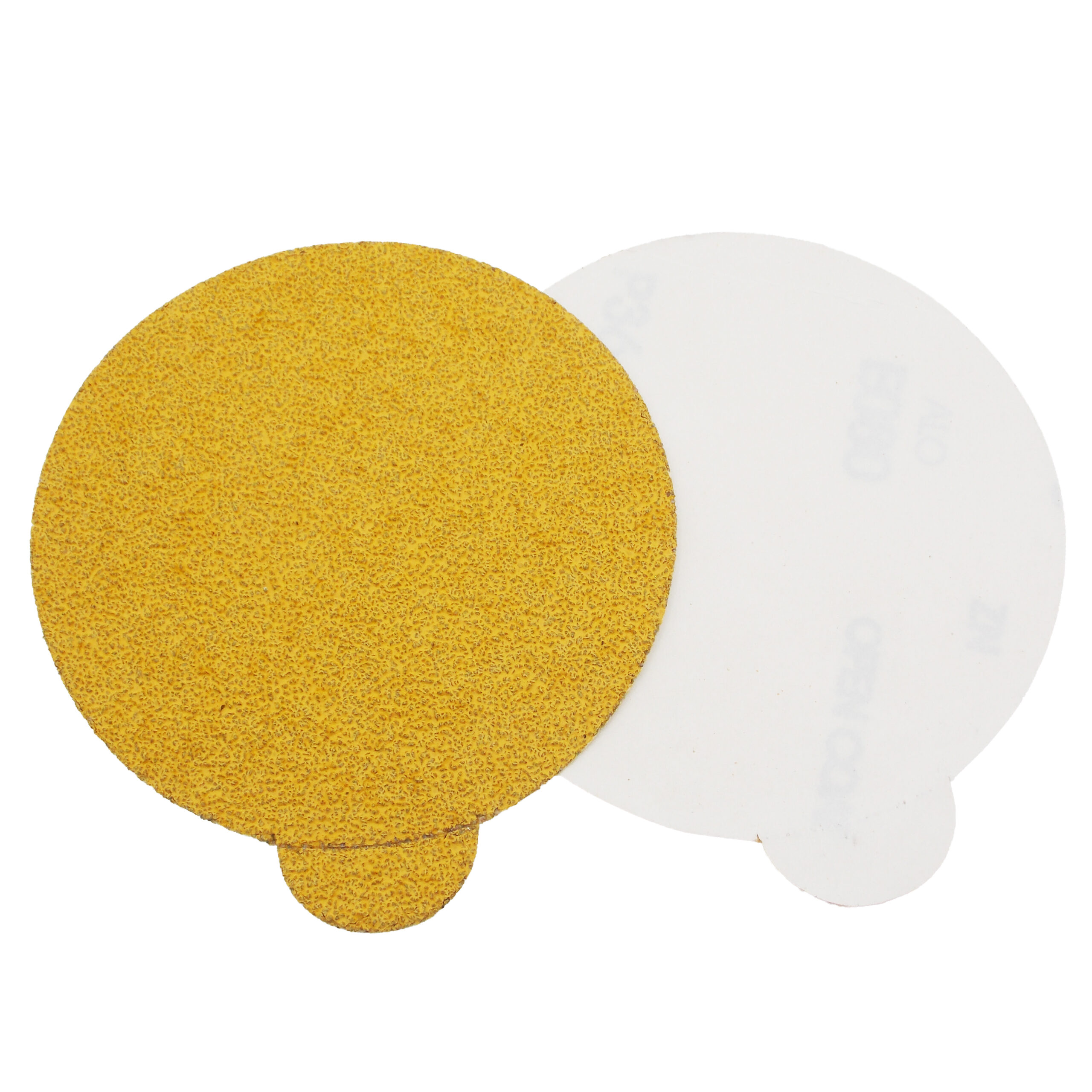 LIMITED STOCK! 50 PK | 5" PSA Gold Discs- 36 Grit - Extra Strong, Pressure Sensitive Adhesive Backing - Image 3