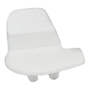 10 PK | White Plastic Front Inserts for Hunter Steel Mount Heads