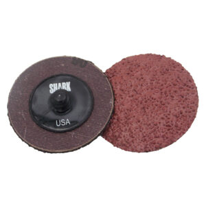 25 PK Mini Grinding Discs with Twist-to-lock Backing System - 2" Cloth Backed Aluminum Oxide - 24 Grit