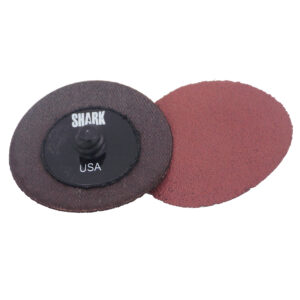25 PK Mini Grinding Discs with Twist-to-lock Backing System - 2" Cloth Backed Aluminum Oxide - 80 Grit