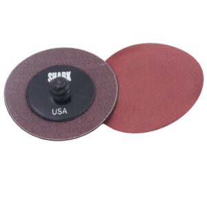 25 PK Mini Grinding Discs with Twist-to-lock Backing System - 2" Cloth Backed Aluminum Oxide - 120 Grit
