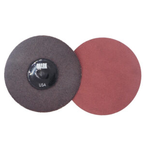 25 PK Mini Grinding Discs with Twist-to-lock Backing System - 3" Cloth Backed Aluminum Oxide - 80 Grit