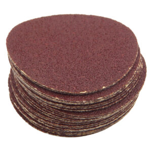 LIMITED STOCK! 25 PK | 3" A/O Pro Sanding Discs - Hook-and-Loop Backing - 40 Grit