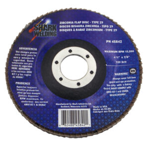 10 PK | Flap Disc - Type 29 - Beveled Zirconia (Premium) - 4.5" x 7/8" - 120 Grit