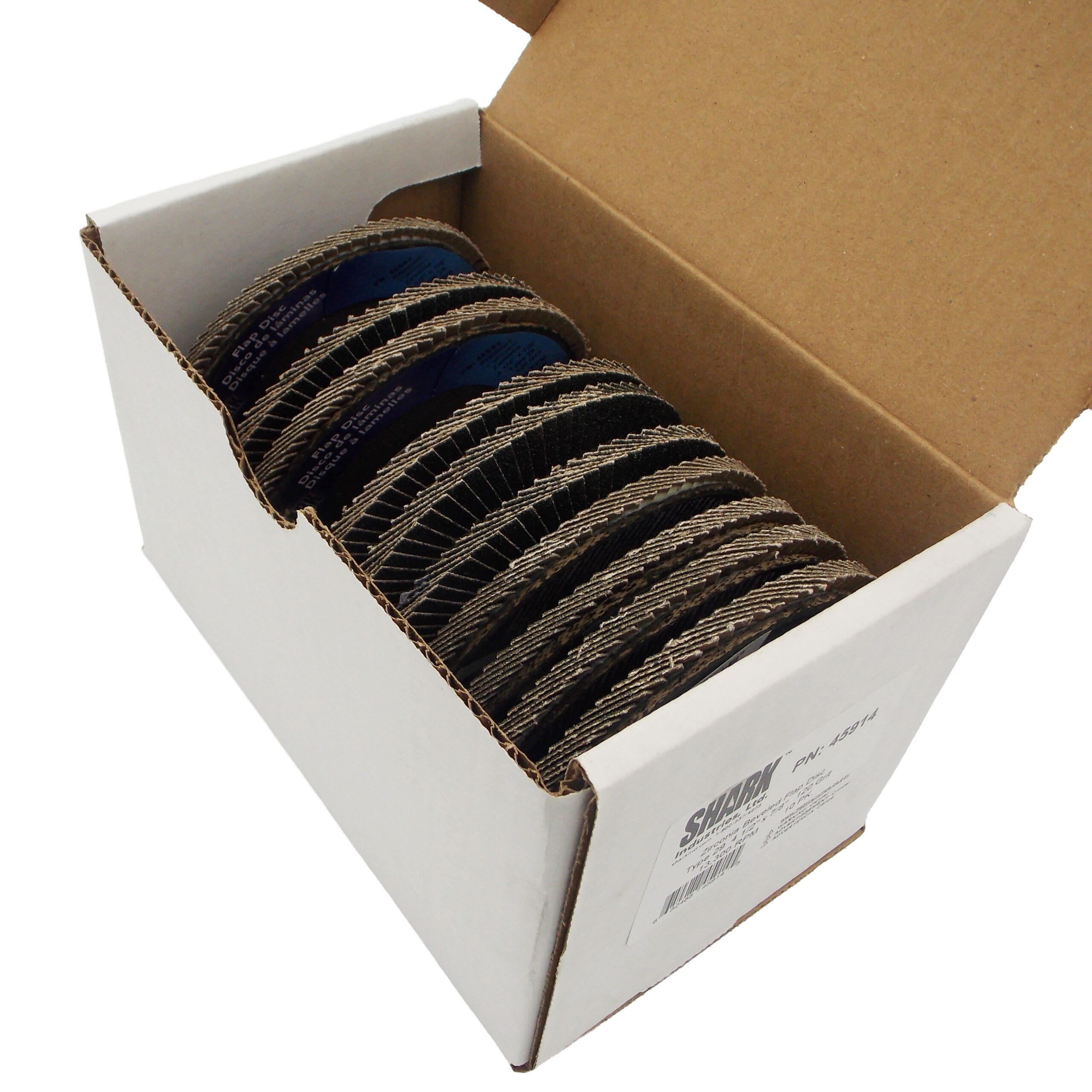 10 PK | Flap Disc - Type 29 - Beveled Zirconia (Premium) - 4.5" x 7/8" - 120 Grit - Image 4