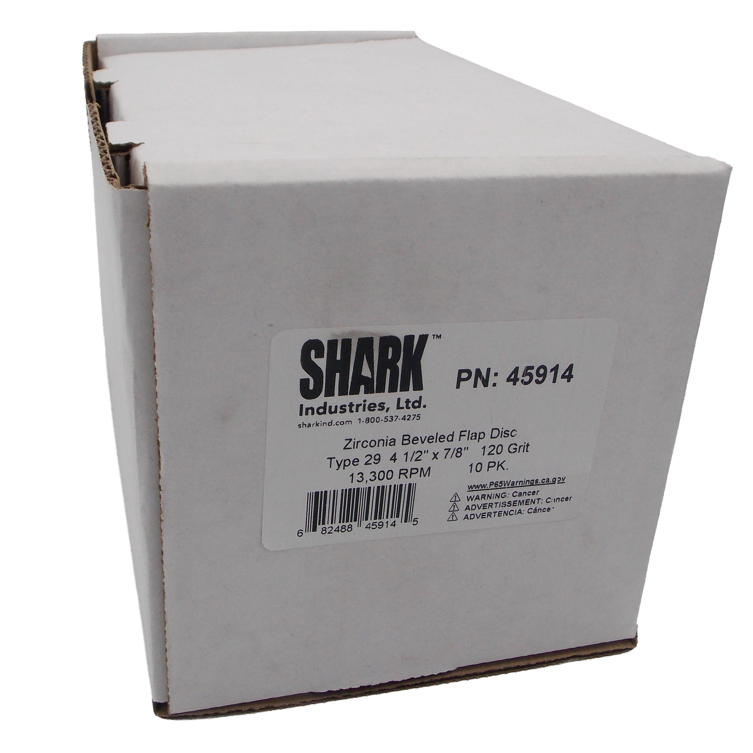 10 PK | Flap Disc - Type 29 - Beveled Zirconia (Premium) - 4.5" x 7/8" - 120 Grit - Image 5