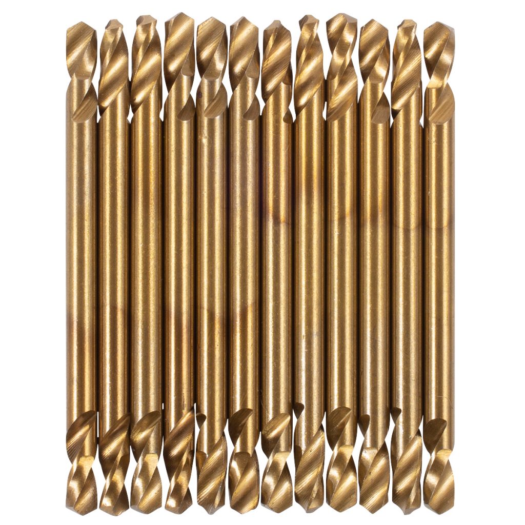 12 PK Double End Drill Bits High Speed Steel Shark Industries