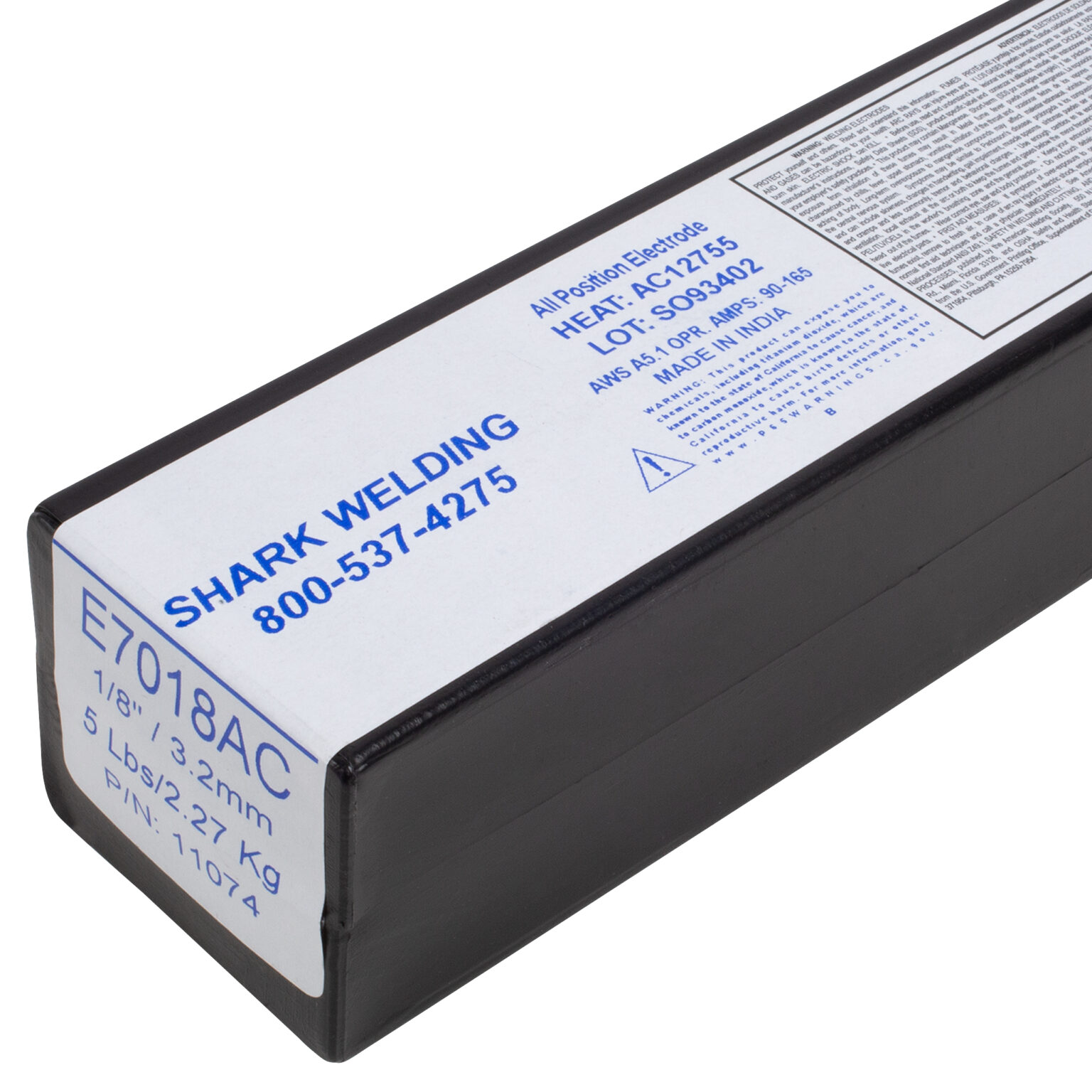 E7018 AC All position welding electrode for AC or DC reverse polarity