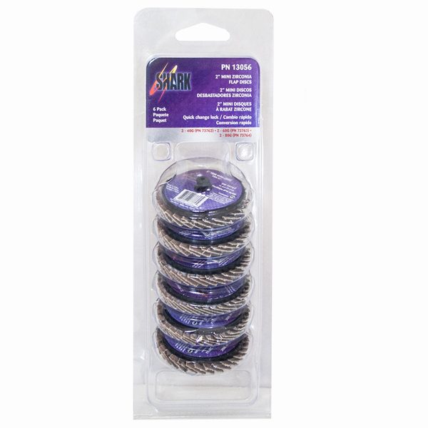 6 PC Mini Flap Disc Kit - 2" - Image 2