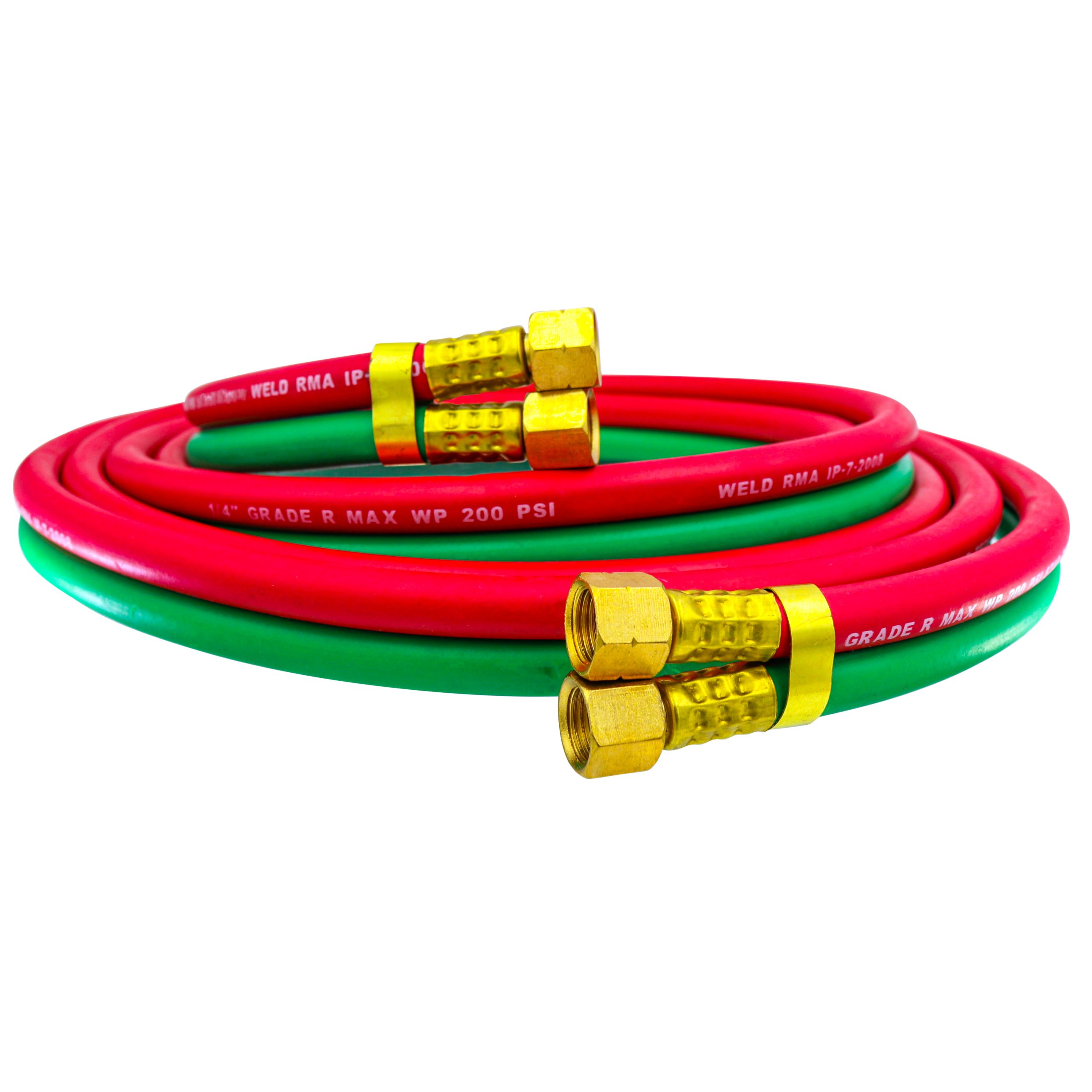 thumbnail image 2 of CMT 50ft Oxygen & Acetylene Twin Welding Hose – Red/Green, Color Coded For Safety (20077) 2 of 2