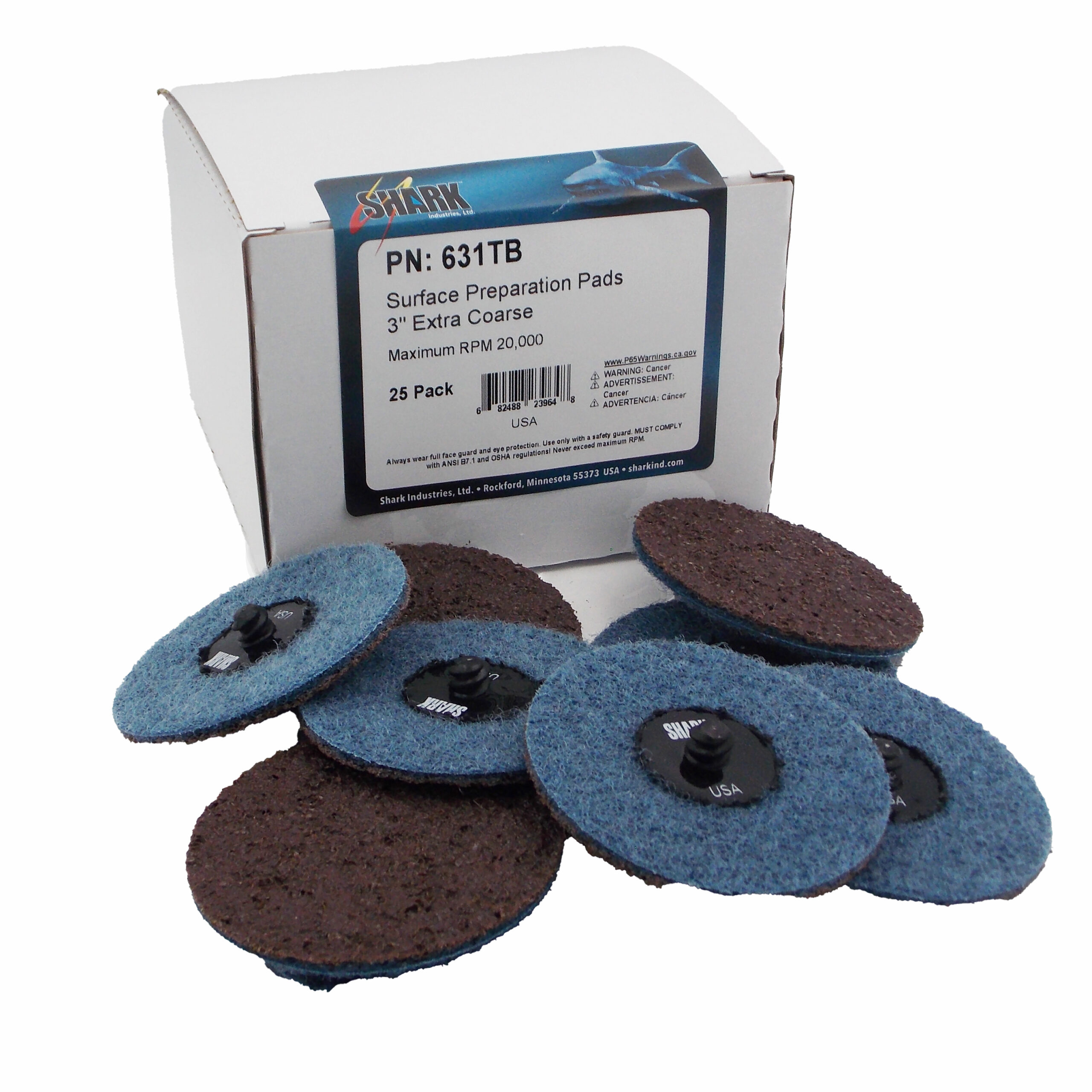 25 PK | Star-Brite Surface Prep Discs - 3" Extra Coarse/Brown - USA - Image 3