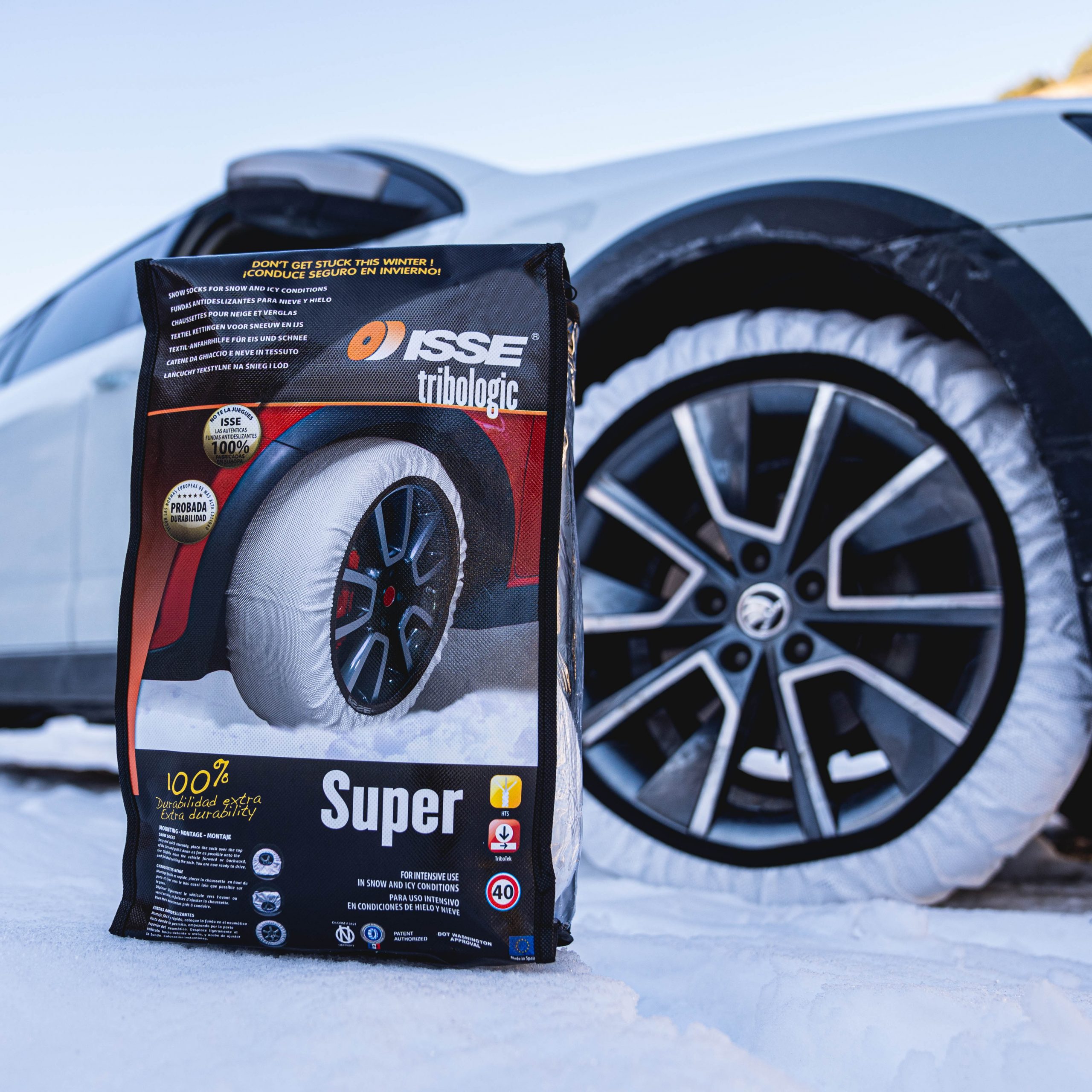 ISSE Super Textile Snow 'Chains' for Tesla Model Y