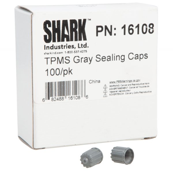 TPMS Gray Tire Stem Sealing Caps