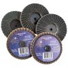 5 PK | Mini Flap Disc - Type 27 - Zirconia - 2" - 120 Grit