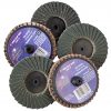 5 PK | Mini Flap Disc - Type 27 - Zirconia - 2" - 120 Grit - Image 2
