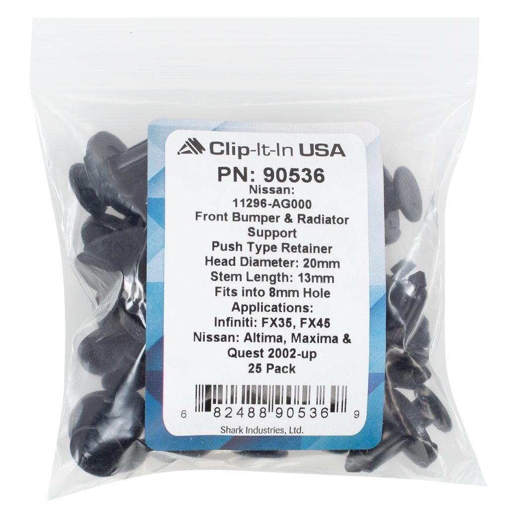 8mm Push Fit Plastic Rivet, Nissan 11296-AG000 8mm Push Fit Plastic Rivet, Nissan 11296-AG000