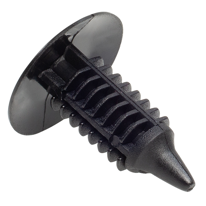 1/4" Shield Retainer – Black Nylon – GM #1605396 – Disco 26562526 – 100 Pack W/ Labels