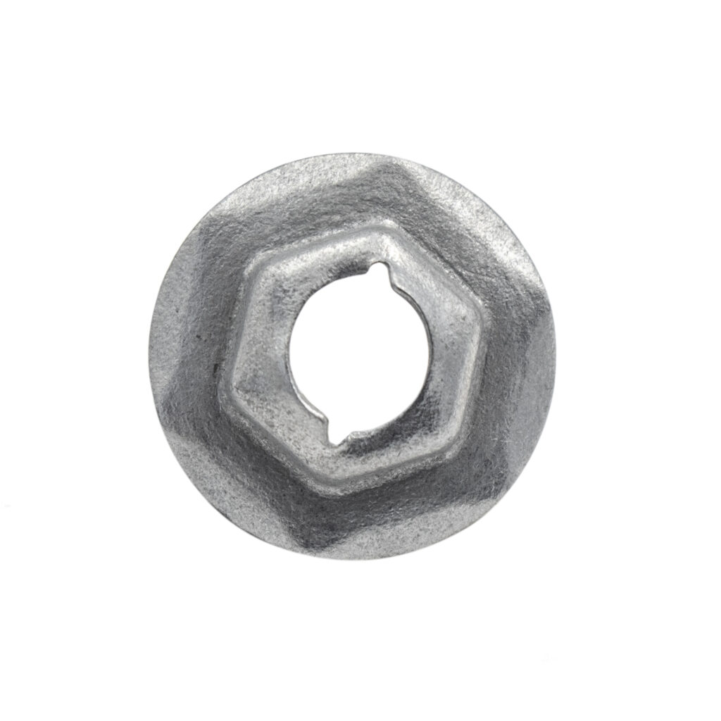 100 PK | Thread Cutting Nut - 5/16 in. Stud Size - Zinc - Shark Industries