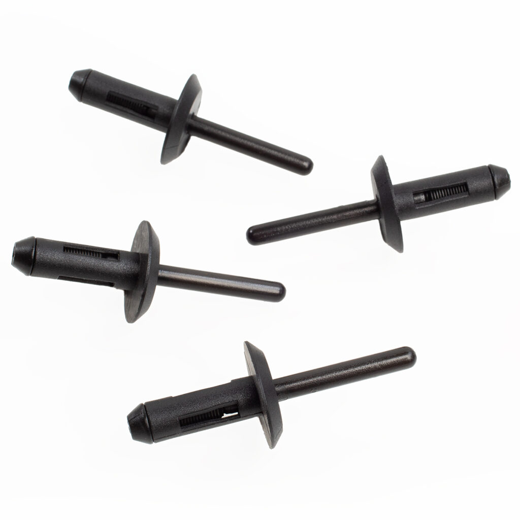 25 PK | Rivet-Nylon Black Type 1- GM 20433026, VW 175-853-577A - Shark ...