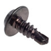 100 PK | 8 x 1/2 in. Phil Flat Top Wash Head Tap Scr. Blk - Image 2