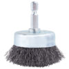 2" Crimped Cup Brush on 1/4" Hex Shaft - .008 Fine Wire