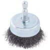 2" Crimped Cup Brush on 1/4" Hex Shaft - .008 Fine Wire - Image 3