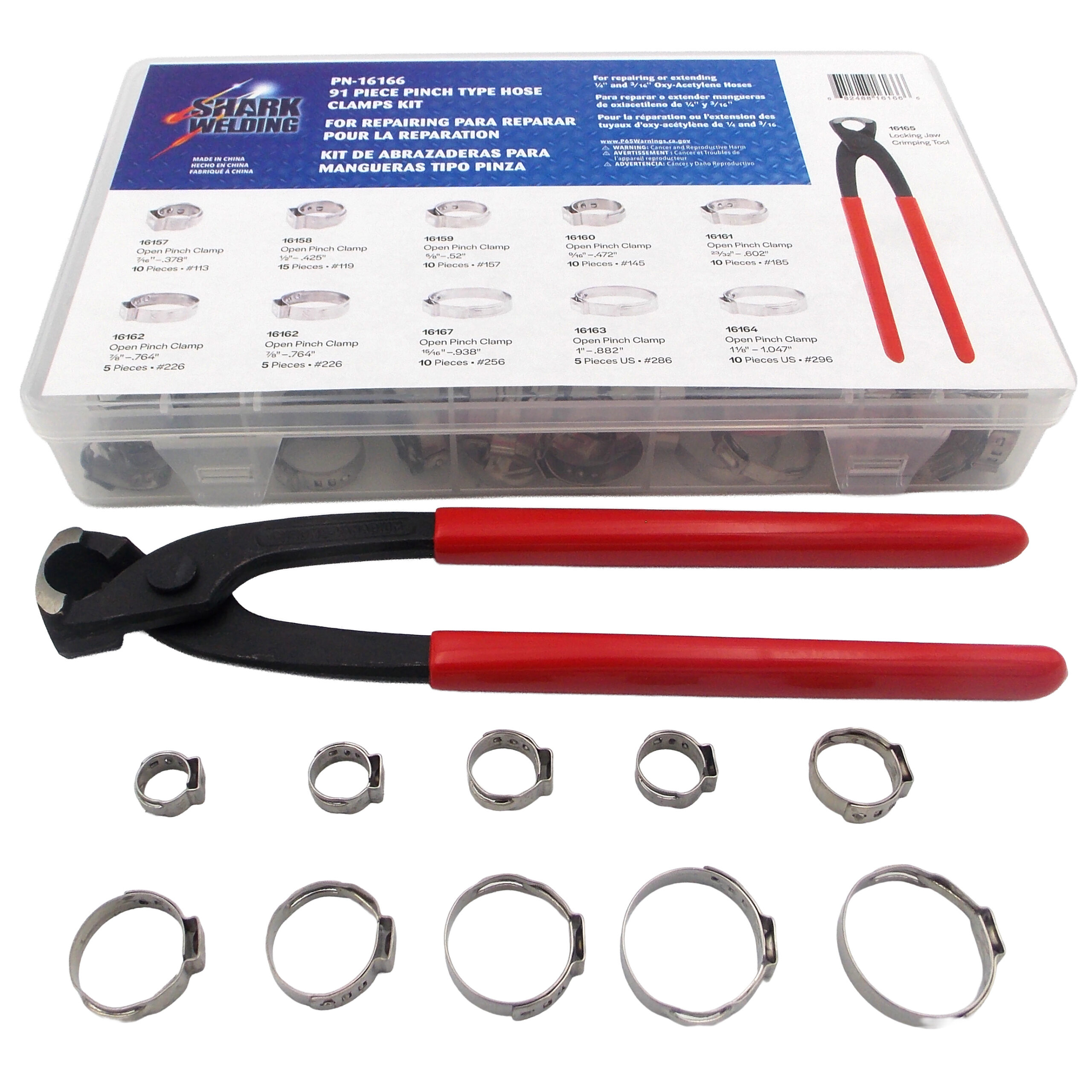 91 PC. Pinch Type Hose Kit - Image 5