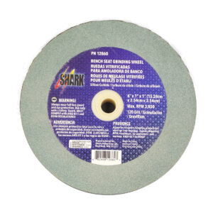 Bench Seat Grinding Wheel - Size 6" x 1" Thick x 1" Arbor - 120 Grit - Silicon Carbide