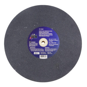 Bench Seat Grinding Wheel - Size 12" x 2" Thick x 1-1/4" Arbor - 80 Grit - Aluminum Oxide