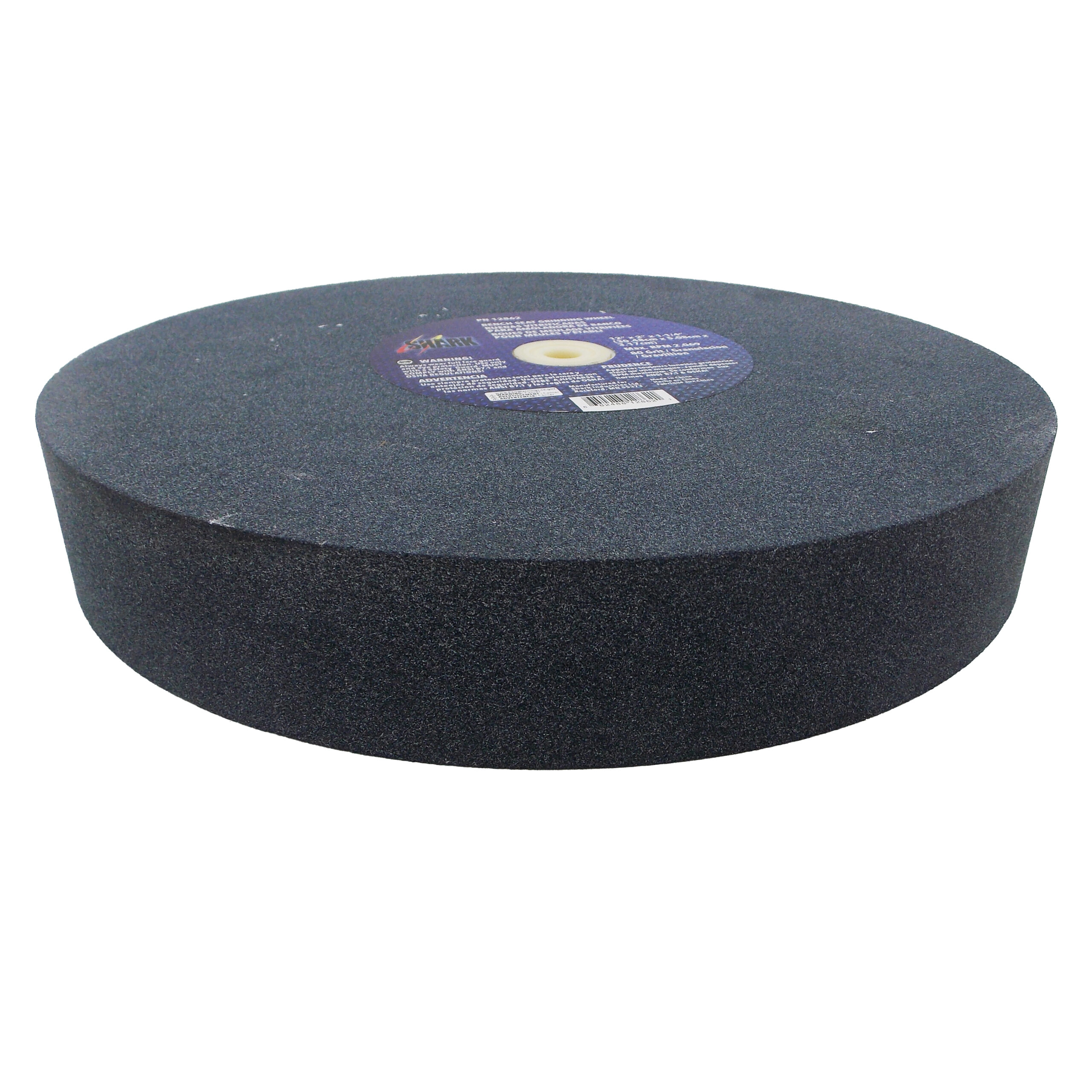 Bench Seat Grinding Wheel - Size 12" x 2" Thick x 1-1/4" Arbor - 80 Grit - Aluminum Oxide - Image 2